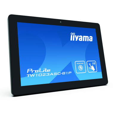 iiyama TW1023ASC-B1P écrans d’affichage de salle de réunion 25,6 cm (10.1") 1280 x 800 pixels LED 802.11b, 802.11g, Wi-Fi 4