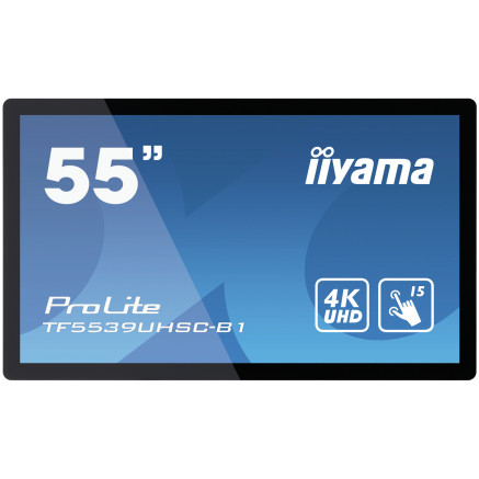 iiyama ProLite TF5539UHSC-B1AG écran plat de PC 139,7 cm (55") 3840 x 2160 pixels 4K Ultra HD LED Écran tactile