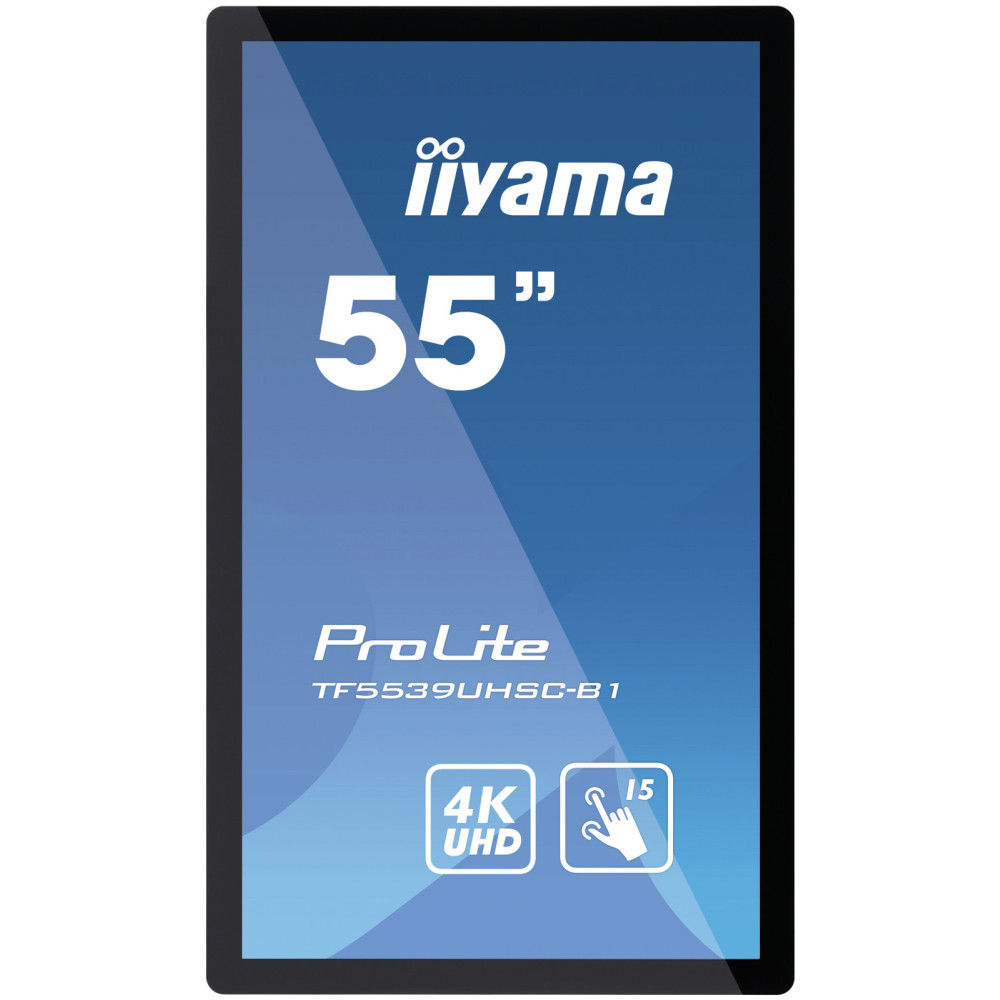 iiyama ProLite TF5539UHSC-B1AG écran plat de PC 139,7 cm (55") 3840 x 2160 pixels 4K Ultra HD LED Écran tactile