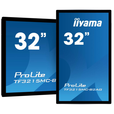 iiyama ProLite TF3215MC-B2AG écran plat de PC 80 cm (31.5") 1920 x 1080 pixels Full HD LED Écran tactile Kiosque Noir