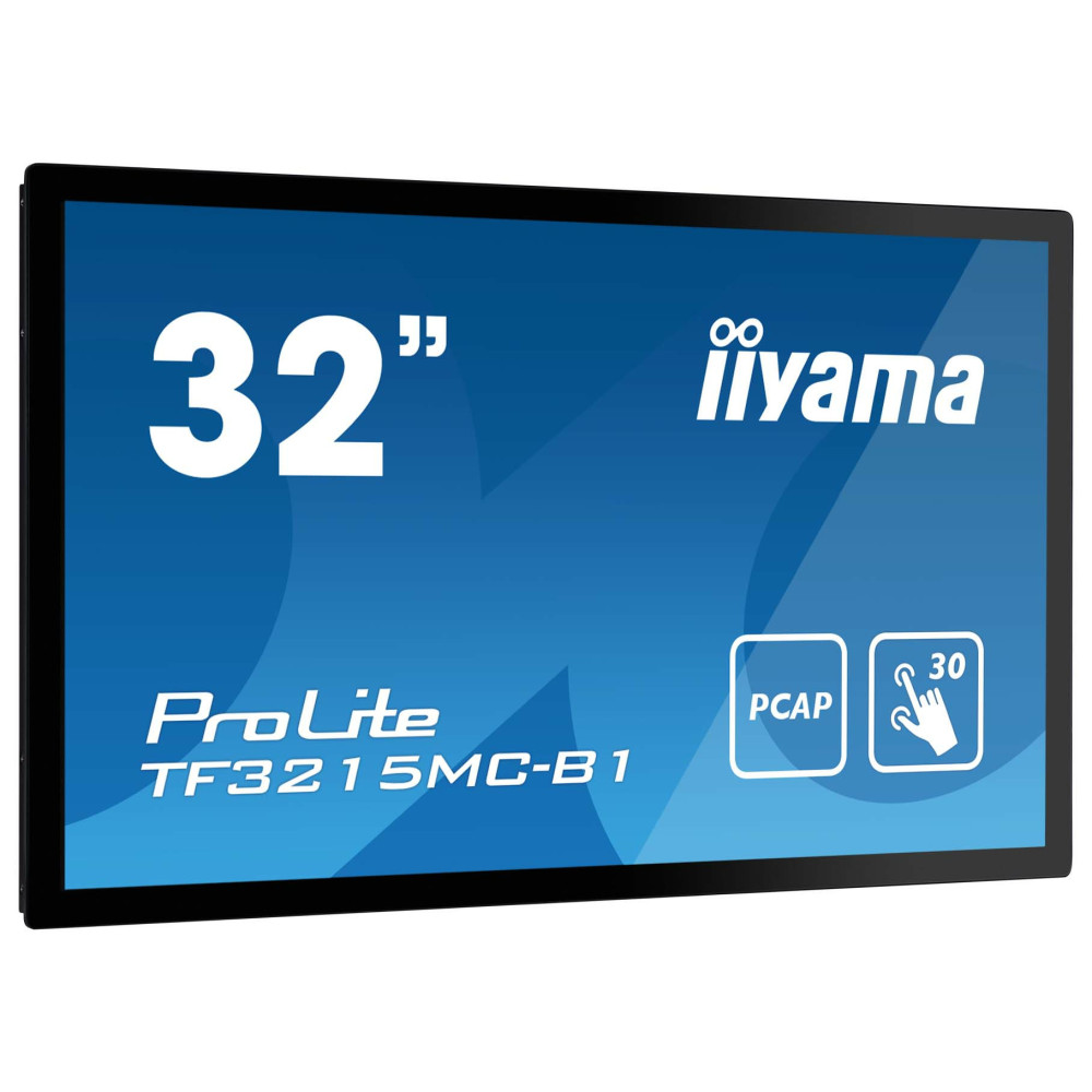 iiyama ProLite TF3215MC-B2 écran plat de PC 81,3 cm (32") 1920 x 1080 pixels Full HD LED Écran tactile Kiosque Noir iiyama ProLite TF3215MC-B2 écran plat de PC 81,3 cm (32") 1920 x 1080 pixels Full HD LED Écran tactile Kiosque Noir