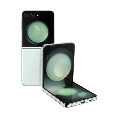 Samsung Galaxy Z Flip5 SM-F731B 17 cm (6.7") Double SIM Android 13 5G USB Type-C 8 Go 256 Go 3700 mAh Couleur menthe