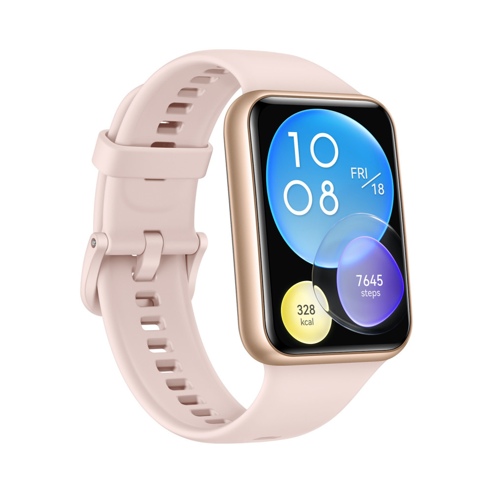Huawei WATCH FIT 2 4,42 cm (1.74") AMOLED 33 mm Numérique 336 x 480 pixels Écran tactile Rose GPS (satellite)