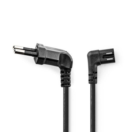 Nedis PCGB11055BK20 câble électrique Noir 2 m CEE7 16 IEC C7