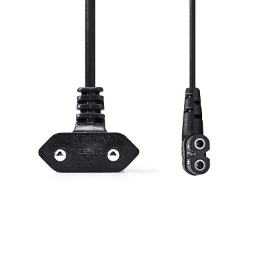 Nedis PCGB11055BK20 câble électrique Noir 2 m CEE7 16 IEC C7