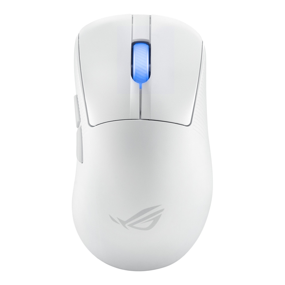 ASUS ROG Keris II Ace Wireless AimPoint White souris Jouer Droitier RF Wireless + Bluetooth + USB Type-A Optique 42000 DPI ASUS ROG Keris II Ace Wireless AimPoint White souris Jouer Droitier RF Wireless + Bluetooth + USB Type-A Optique 42000 DPI