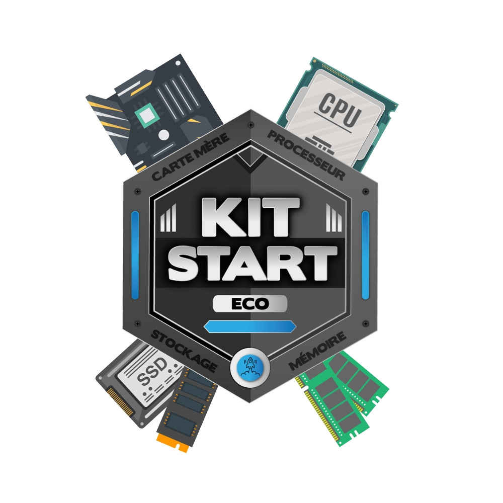 ECP00046519 KIT START ECO - H510M H V2 + I3-10105 + 8Go DDR4 + 500Go SSD 2.5p ECP00046519 KIT START ECO - H510M H V2 + I3-10105 + 8Go DDR4 + 500Go SSD 2.5p
