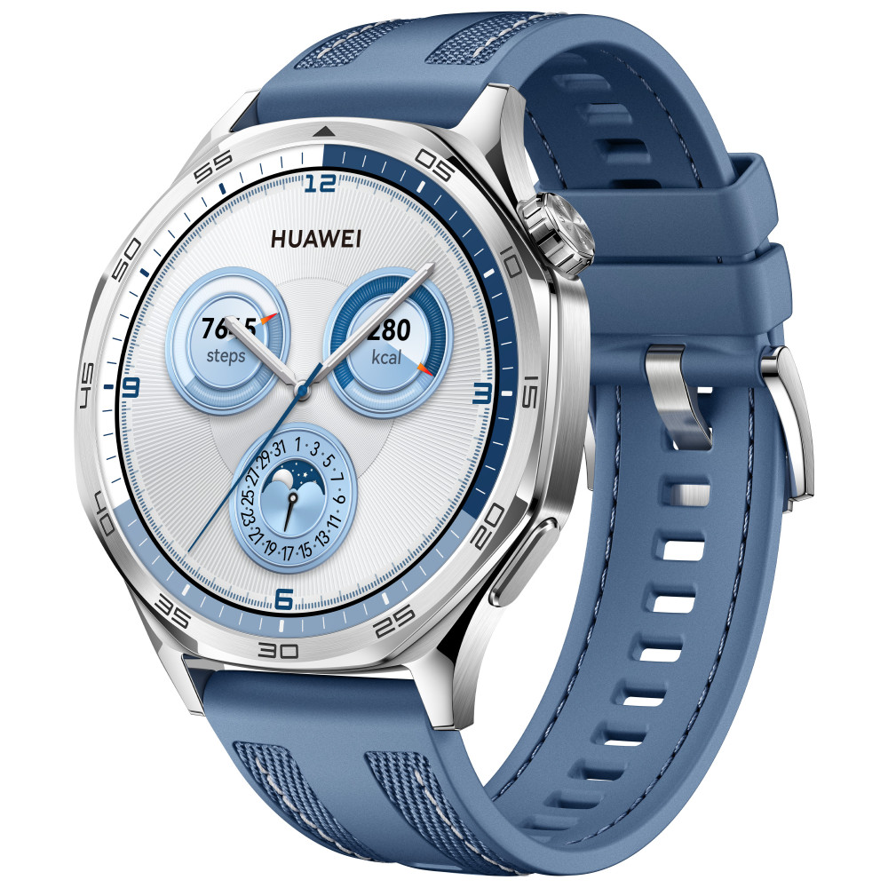 Huawei WATCH GT5 46mm 3,63 cm (1.43") AMOLED Numérique 466 x 466 pixels Acier inoxydable GPS (satellite)
