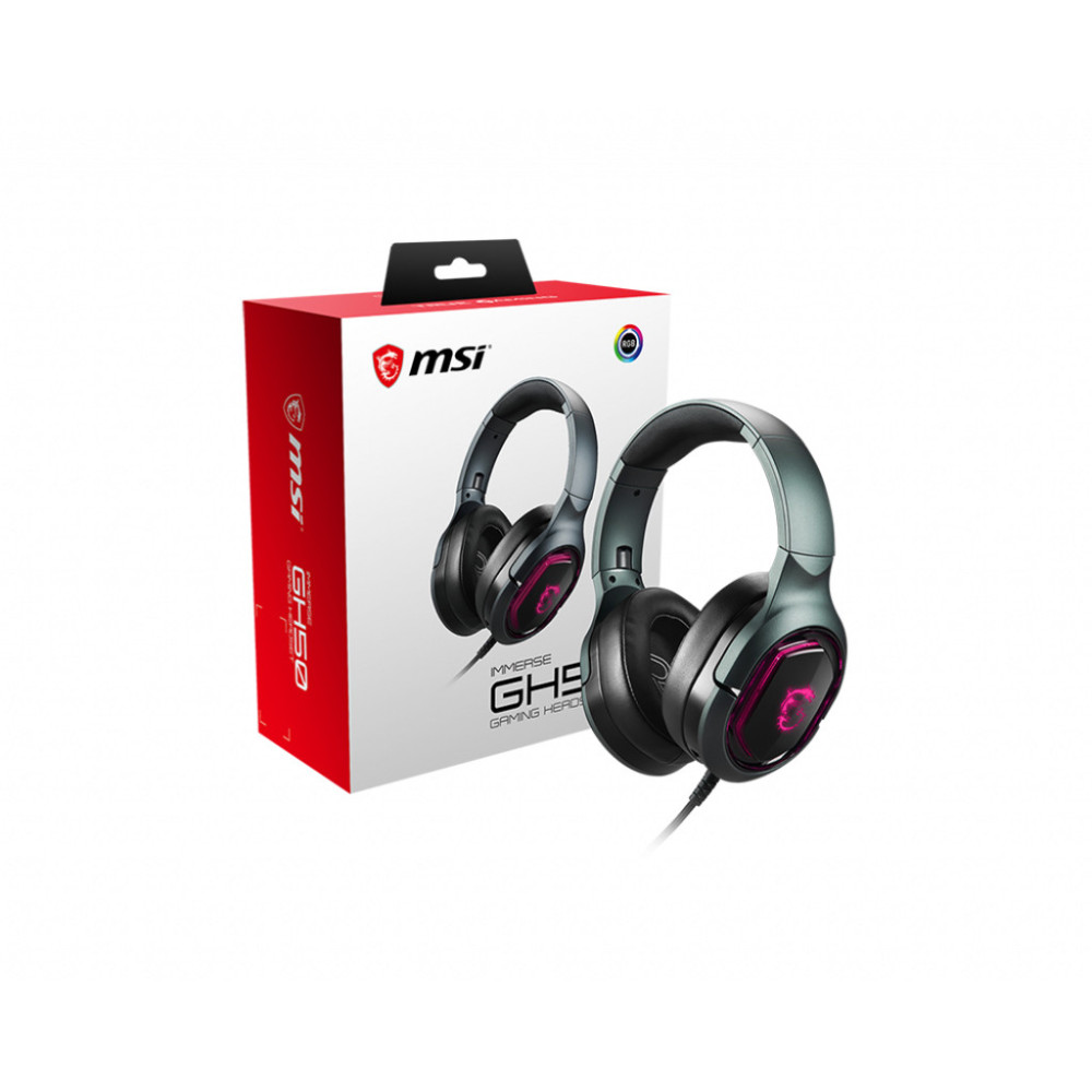 MSI Immerse GH50 Casque Avec fil Arceau Jouer Noir MSI Immerse GH50 Casque Avec fil Arceau Jouer Noir