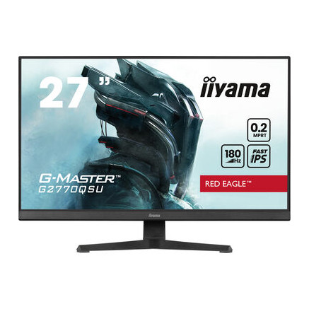 IIYEC046088 IIYAMA G2770QSU-B6 - 27p F-IPS 2560x1440 180Hz 0,2ms 400cd/m² HDMI/DP 2x2W 4xUSB Noir