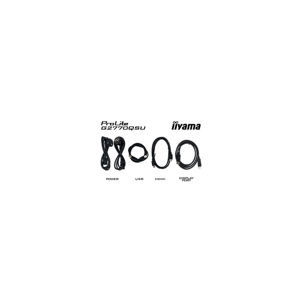 IIYEC046088 IIYAMA G2770QSU-B6 - 27p F-IPS 2560x1440 180Hz 0,2ms 400cd/m² HDMI/DP 2x2W 4xUSB Noir