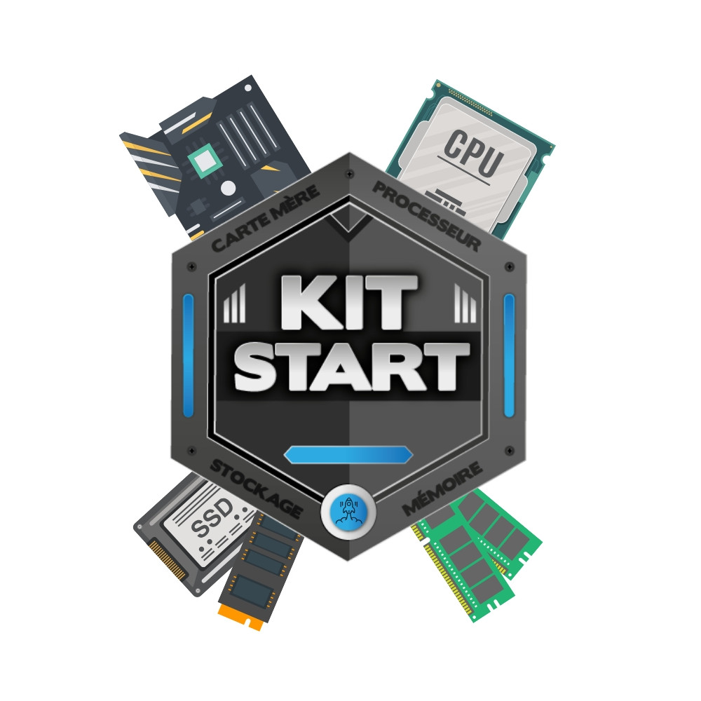 KIT00046536 KIT START - H610M H V3 DDR4 + i3-12100 + 8Go DDR4 + 480Go SSD NVMe KIT00046536 KIT START - H610M H V3 DDR4 + i3-12100 + 8Go DDR4 + 480Go SSD NVMe