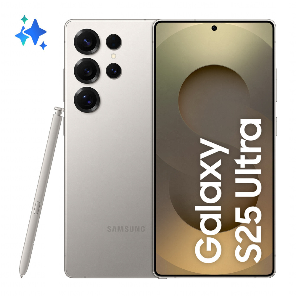 Samsung Galaxy S25 Ultra 17,5 cm (6.9") Double SIM Android 15 5G USB Type-C 12 Go 512 Go 5000 mAh Gris, Titane Samsung Galaxy S25 Ultra 17,5 cm (6.9") Double SIM Android 15 5G USB Type-C 12 Go 512 Go 5000 mAh Gris, Titane
