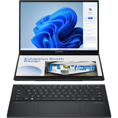 ASUNO045953 ASUS UX8406CA-PZ172X (Zenbook Duo) - 14.5p 2.8K OLED U9-285H 16Go 1To ARC Windows 11 Pro Gris
