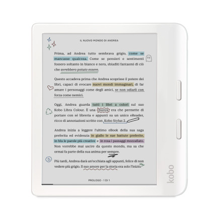 Rakuten Kobo Libra Colour Liseuse Écran tactile 32 Go Wifi Blanc