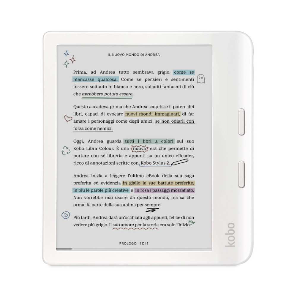 Rakuten Kobo Libra Colour Liseuse Écran tactile 32 Go Wifi Blanc Rakuten Kobo Libra Colour Liseuse Écran tactile 32 Go Wifi Blanc