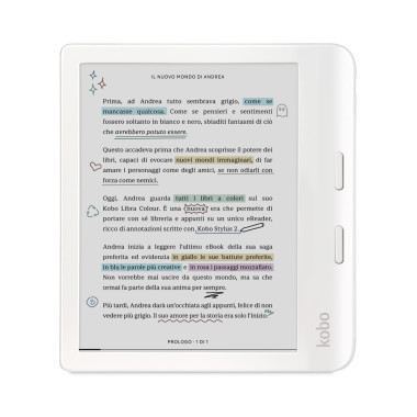Rakuten Kobo Libra Colour Liseuse Écran tactile 32 Go Wifi Blanc