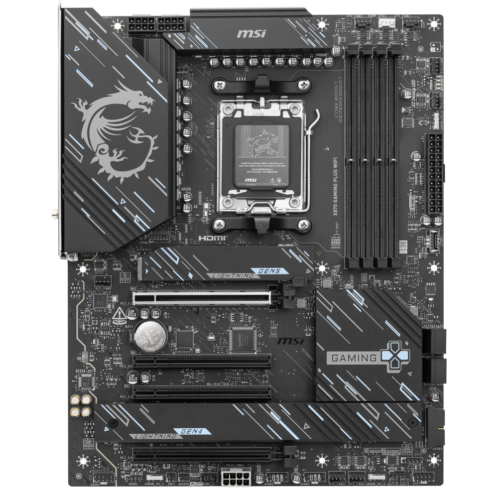 MSI X870 GAMING PLUS WIFI carte mère AMD X870 Emplacement AM5 ATX MSI X870 GAMING PLUS WIFI carte mère AMD X870 Emplacement AM5 ATX