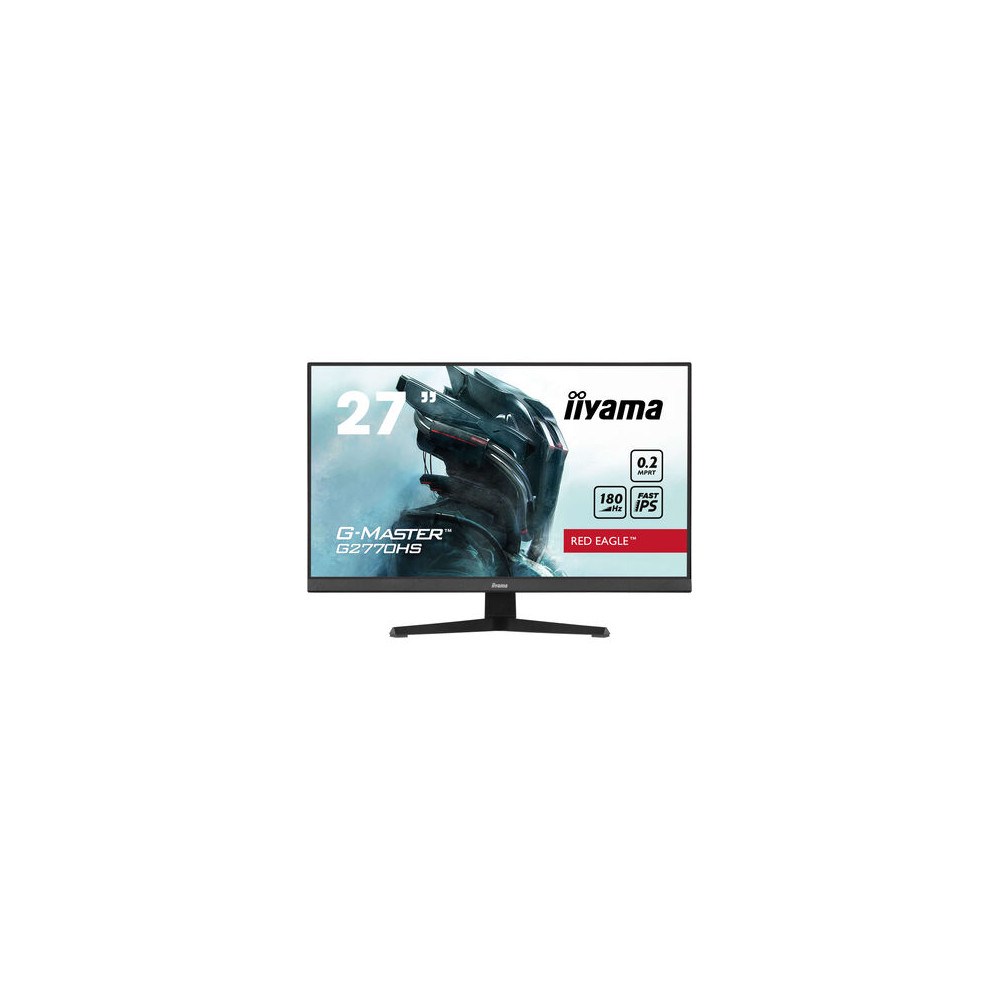 IIYEC046089 IIYAMA G2770HS-B1 - 27p F-IPS FHD 180Hz 0,2ms 350cd/m² HDMI/DP 2x2W Noir IIYEC046089 IIYAMA G2770HS-B1 - 27p F-IPS FHD 180Hz 0,2ms 350cd/m² HDMI/DP 2x2W Noir