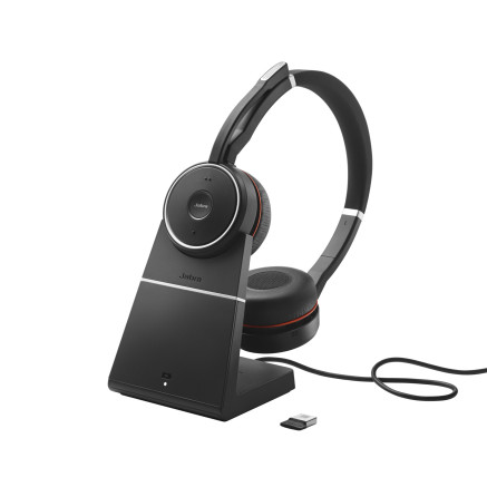 Jabra 7599-842-199 écouteur casque Avec fil &sans fil Arceau Appels Musique Bluetooth Socle de chargement Noir