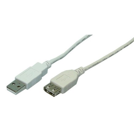 LogiLink USB 2.0 5m câble USB 0,5 m USB A Gris