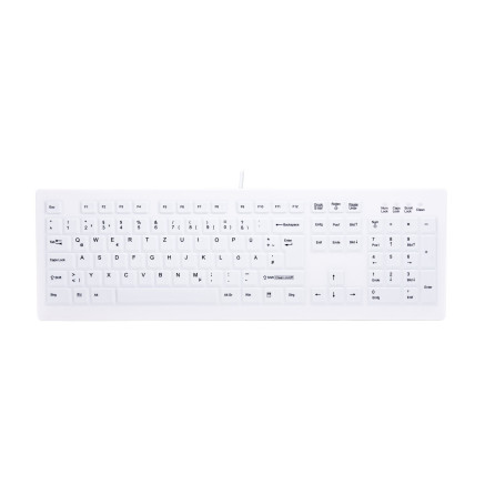 CHERRY AK-C8100F-U1-W GE clavier Médical USB QWERTZ Allemand Blanc