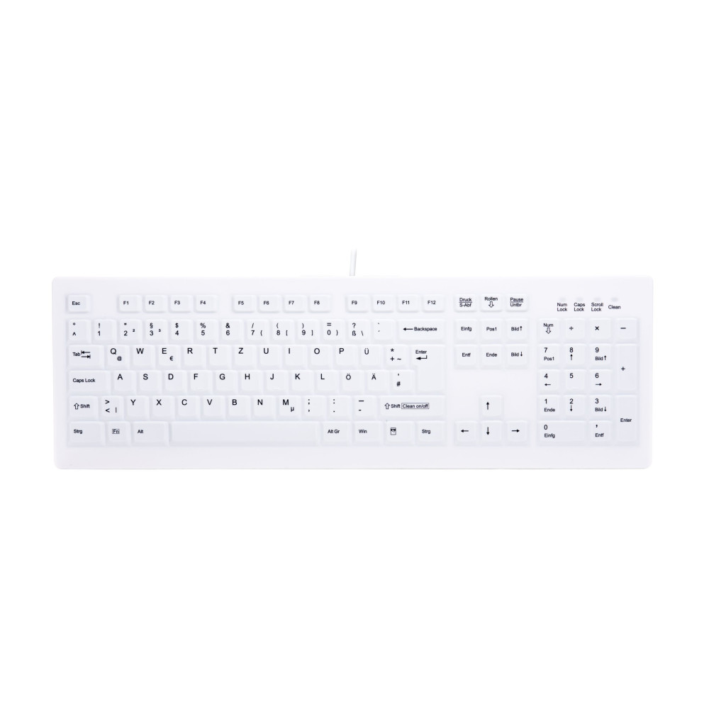 CHERRY AK-C8100F-U1-W GE clavier Médical USB QWERTZ Allemand Blanc CHERRY AK-C8100F-U1-W GE clavier Médical USB QWERTZ Allemand Blanc
