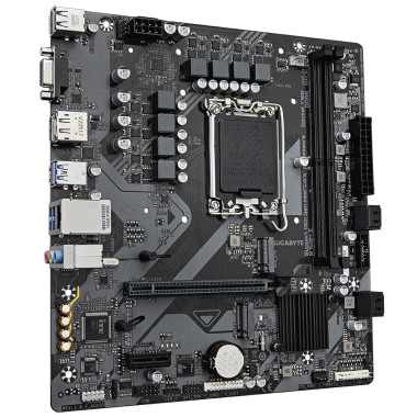 GIGABYTE B760M E Carte mère - Compatible avec les processeurs Intel Core 14ᵉ génération, VRM 6+1+1 phases, jusqu'à 7200 MHz