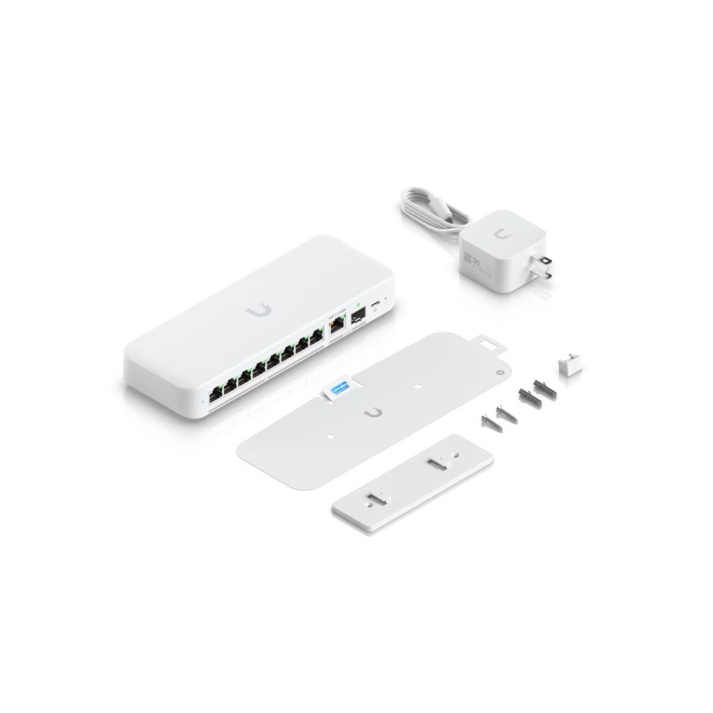 Ubiquiti UniFi Flex 2.5G Géré L2 2.5G Ethernet (100 1000 2500) Connexion Ethernet, supportant l'alimentation via ce port (PoE)