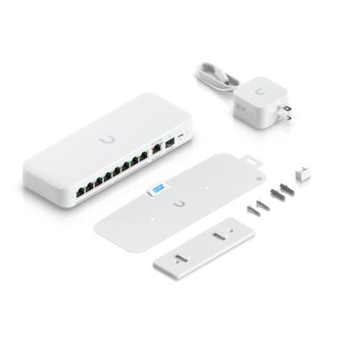 Ubiquiti UniFi Flex 2.5G Géré L2 2.5G Ethernet (100 1000 2500) Connexion Ethernet, supportant l'alimentation via ce port (PoE)