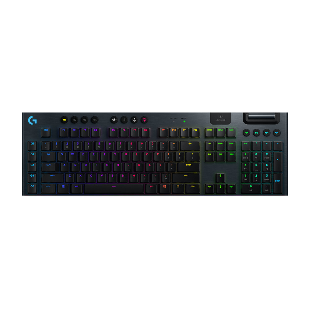 Logitech G 920-008903 clavier Jouer RF sans fil + Bluetooth QWERTZ Allemand Charbon