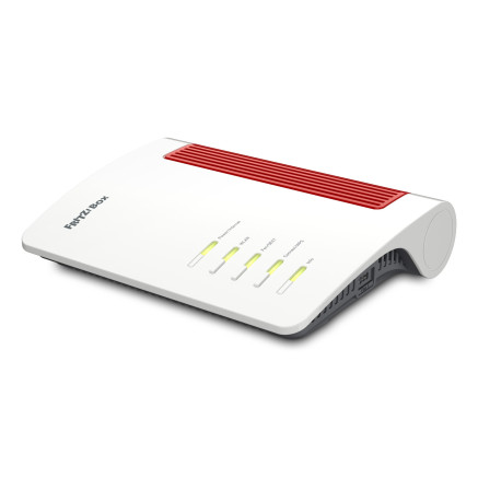 FRITZ!Box 4690 routeur sans fil Bi-bande (2,4 GHz   5 GHz) Rouge, Blanc