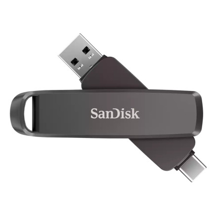 SanDisk SDDDE1-512G-G46 lecteur USB flash 512 Go USB Type-C USB Type-A 3.2 Gen 2 (3.1 Gen 2) Noir