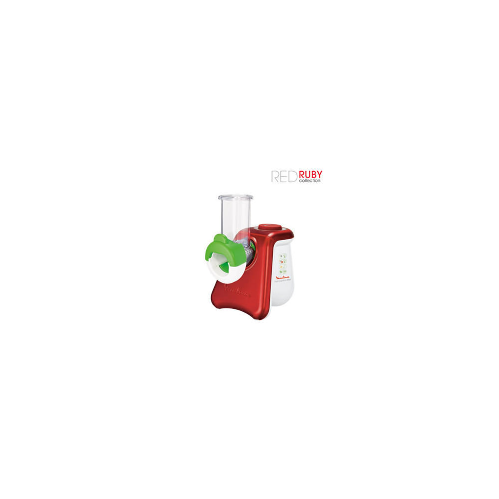 Moulinex DJ8115 Râpe électrique et spiraliseur Rouge, Blanc