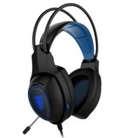 BERMI032648 CASQUE 40mm GAMING FRODI AVEC LED BLACK/BL 2x Jack 3.5mm + USB( LED)compatible P