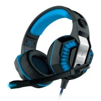 BERMI032650 CASQUE 50mm GAMING FREYR JACK 2X3.5 MM+ USB/LED BLACK/BLUE,compatible PC, tablet