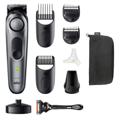 Braun BeardTrimmer 7 BT7420 tondeuse à barbe Batterie 40 2 cm Argent