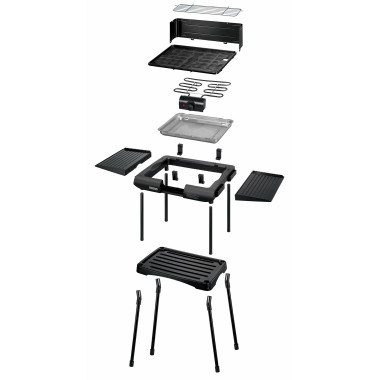 Unold 58565 barbecue et grill Ensemble de cuisson Electrique Noir 1600 W