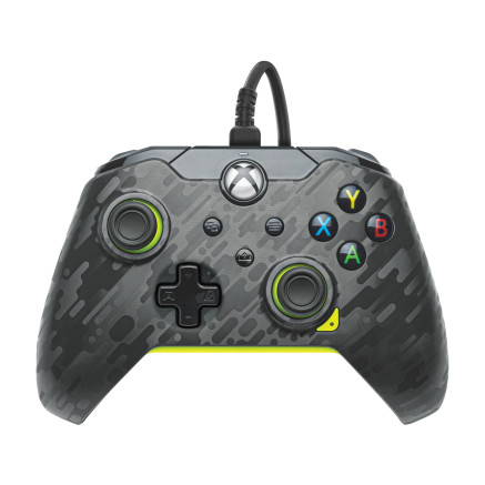 PDP Manette filaire  Carbone électriquePour Xbox Series X|S, Xbox One et Windows 10 11