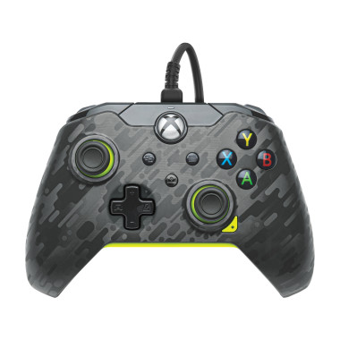 PDP Manette filaire  Carbone électriquePour Xbox Series X|S, Xbox One et Windows 10 11