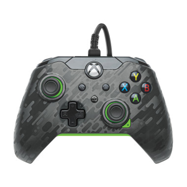 PDP Manette filaire  Néon carbone, Pour Xbox et Windows 10 11