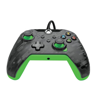 PDP Manette filaire  Néon carbone, Pour Xbox et Windows 10 11