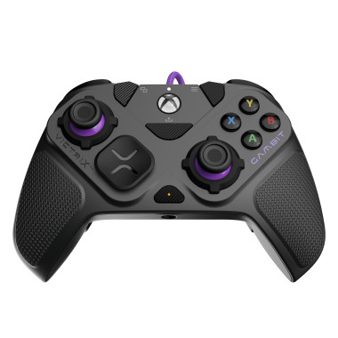 PDP 049-006-GY accessoire de jeux vidéo Noir, Gris, Violet USB Manette de jeu Analogique Numérique PC, Xbox One, Xbox Series S,