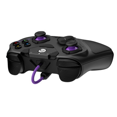 PDP 049-006-GY accessoire de jeux vidéo Noir, Gris, Violet USB Manette de jeu Analogique Numérique PC, Xbox One, Xbox Series S,
