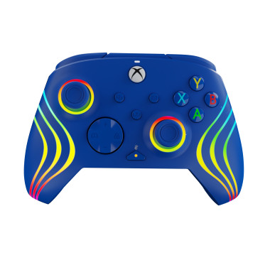 PDP Afterglow Wave Bleu USB Manette de jeu Analogique Numérique PC, Xbox Series S, Xbox Series X