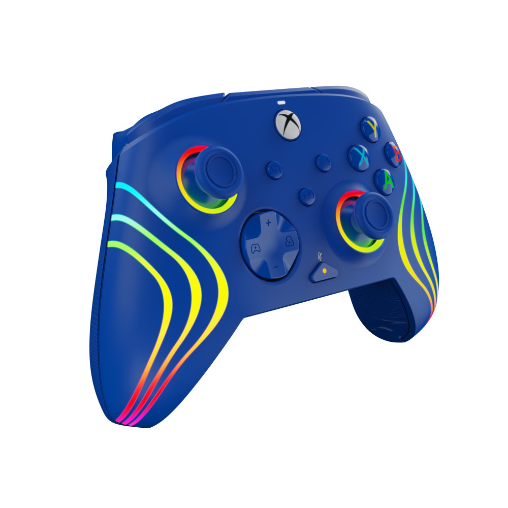 PDP Afterglow Wave Bleu USB Manette de jeu Analogique Numérique PC, Xbox Series S, Xbox Series X