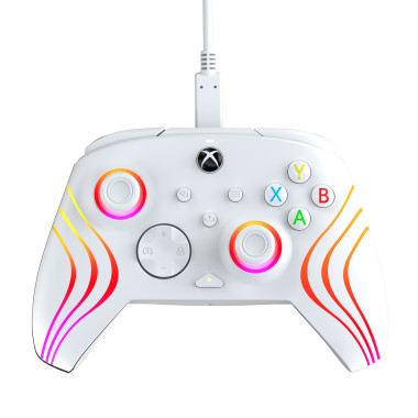 PDP Manette filaire Afterglow Wave  White Pour Xbox Series X|S, Xbox One & Windows 10 11