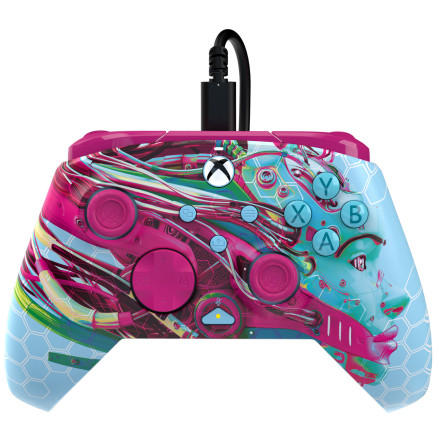 PDP REMATCH GLOW Advanced Multicolore USB Manette de jeu Analogique Numérique PC, Xbox One, Xbox Series S, Xbox Series X