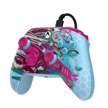 PDP REMATCH GLOW Advanced Multicolore USB Manette de jeu Analogique Numérique PC, Xbox One, Xbox Series S, Xbox Series X