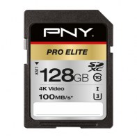 PNYMF037591 PNY PRO ELITE SDXC 128Go - CLASSE 10 - 100GB/S - UHS-I U3 - 4K